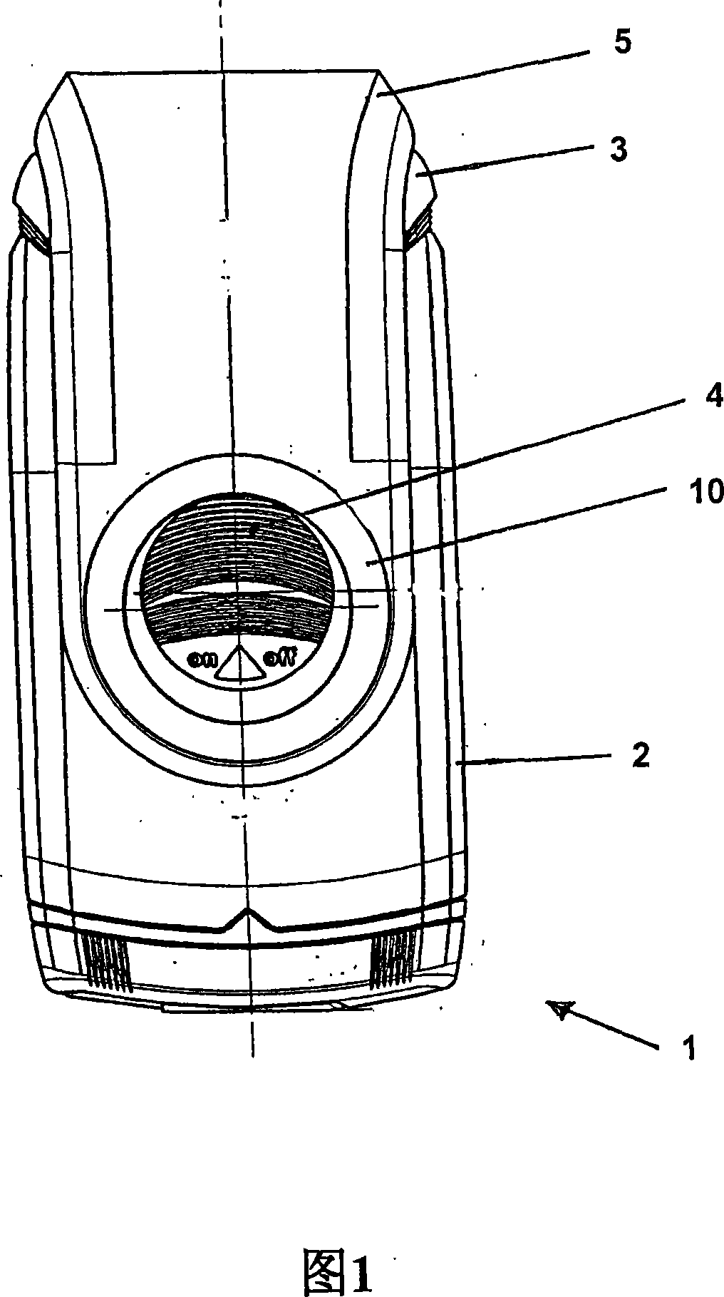 Electric hair-removing device