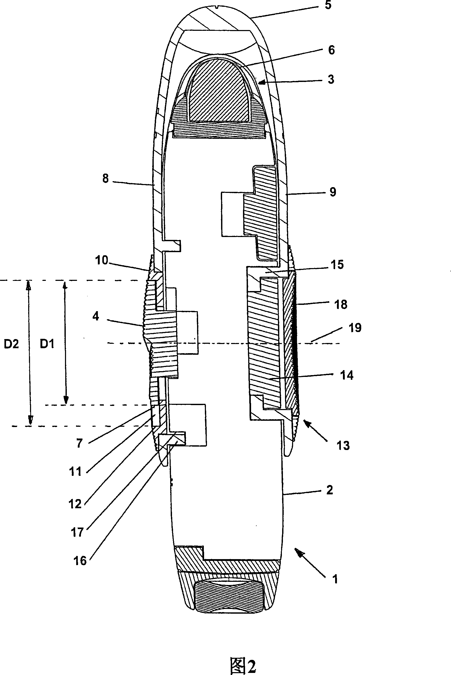 Electric hair-removing device