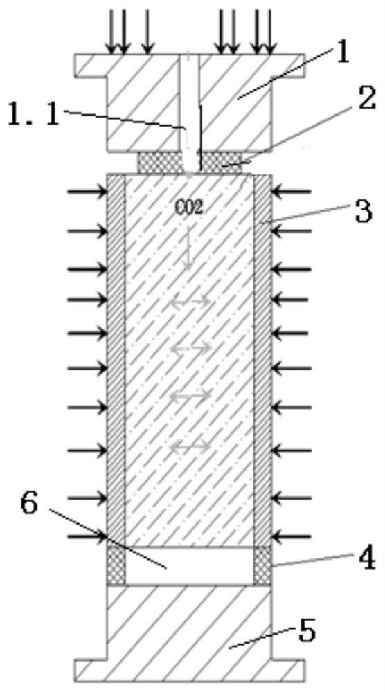 Supercritical carbon dioxide fracturing cement bonding surface cracking experimental equipment and method