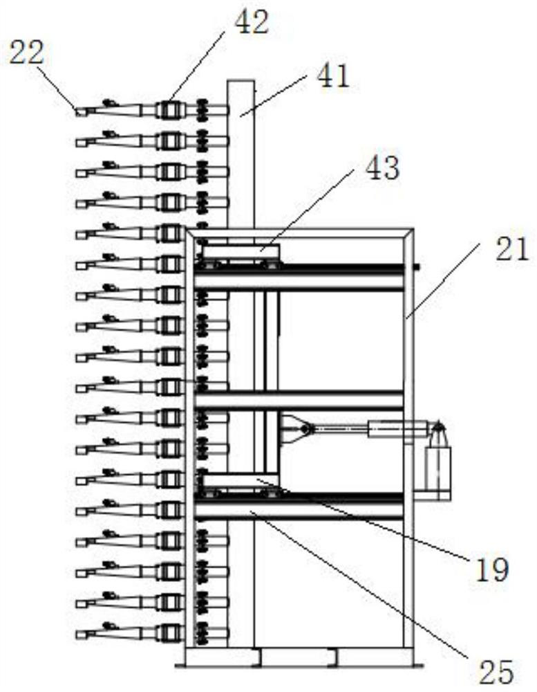 Sludge distribution filter pressing device