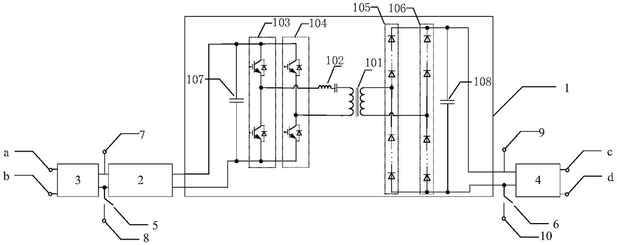 A unidirectional DC voltage conversion device and system and a control method thereof