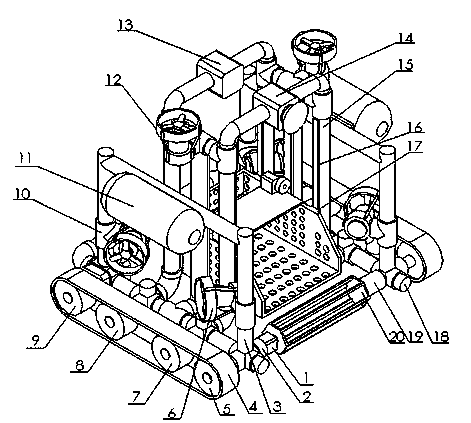 Multi-functional underwater operation robot