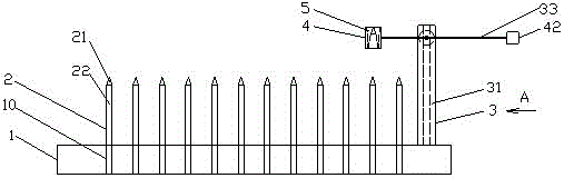 Needle plate needle pulling device