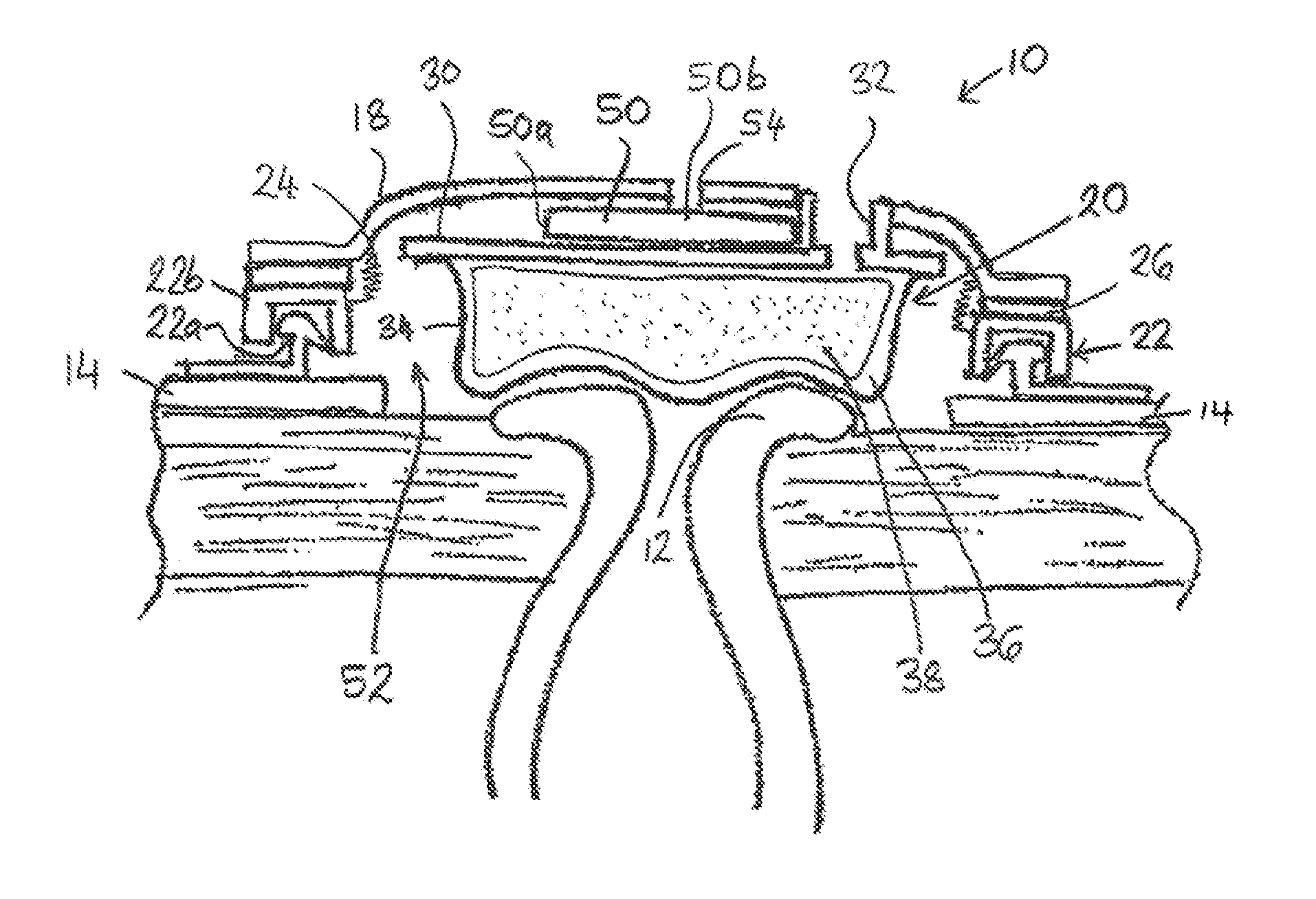 Fluid filled seal for contacting the human body