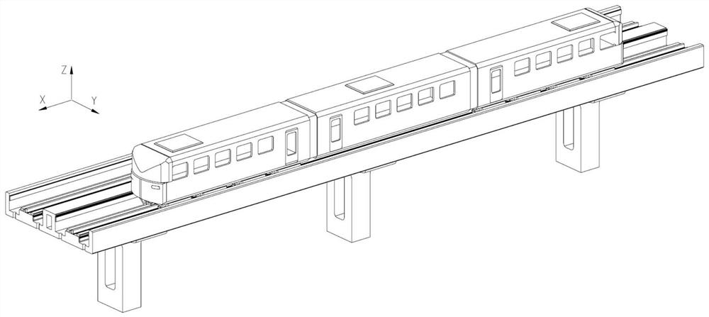 Superconducting magnetic levitation and guide internally-embedded type low straddle type air rail traffic system