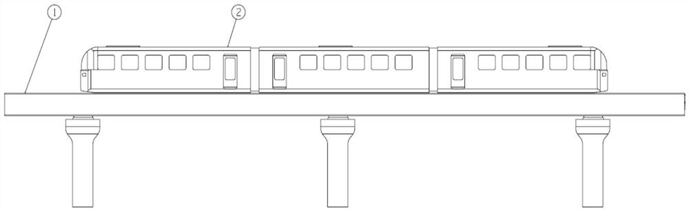 Superconducting magnetic levitation and guide internally-embedded type low straddle type air rail traffic system