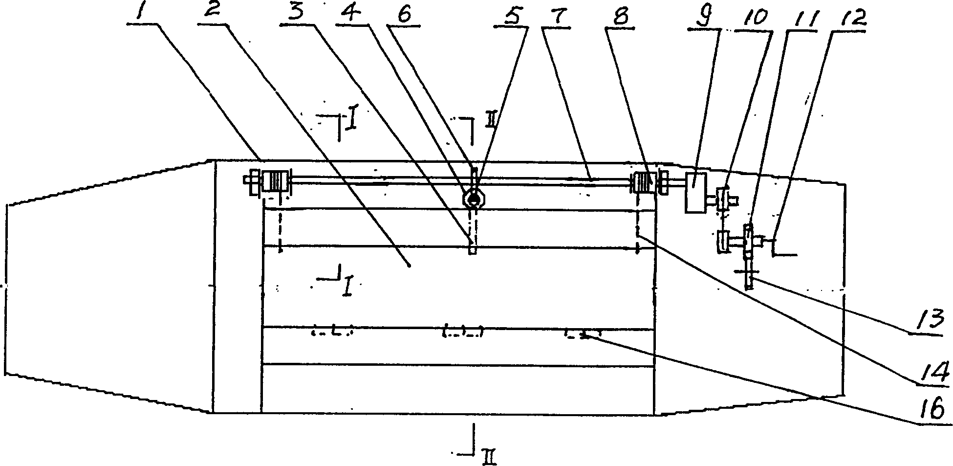 Cabin storage discharging device for riprap boat