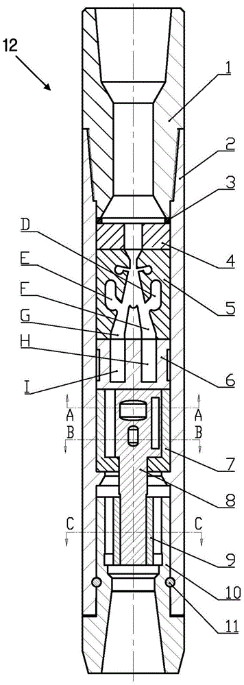 Torsional impact drilling device