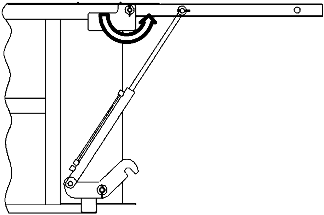 Gate device and rubbish compressing device