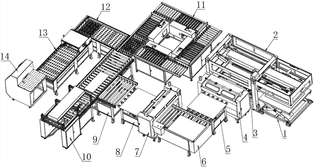 Automatic roller shearing, cutting, edging and filleting integrated device