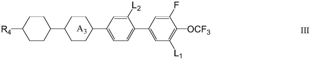 A liquid crystal composition containing trifluoromethoxy and its application