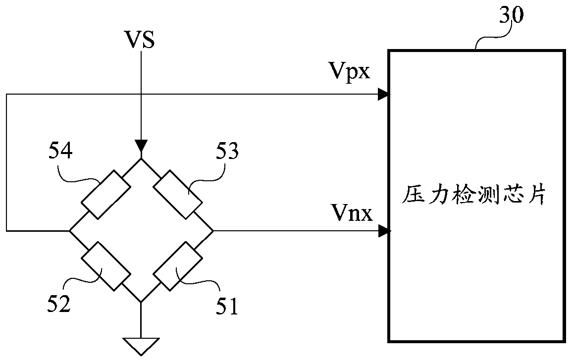 Pressure detection circuit, electronic equipment and control method of the pressure detection circuit