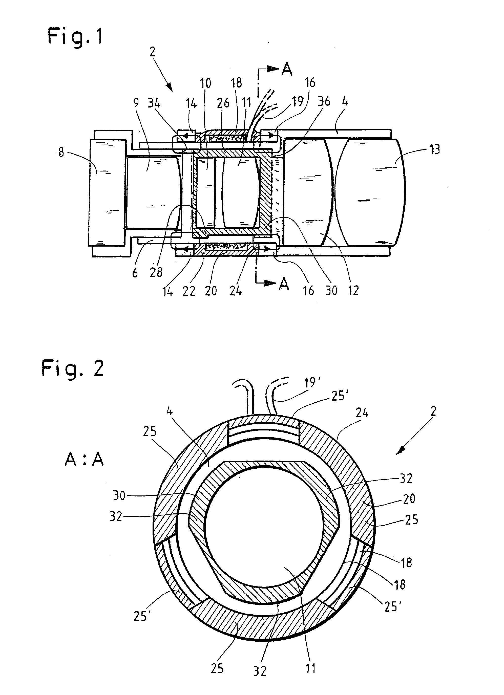 Electromagnetic actuator for a surgical instrument and method for setting a stroke distance