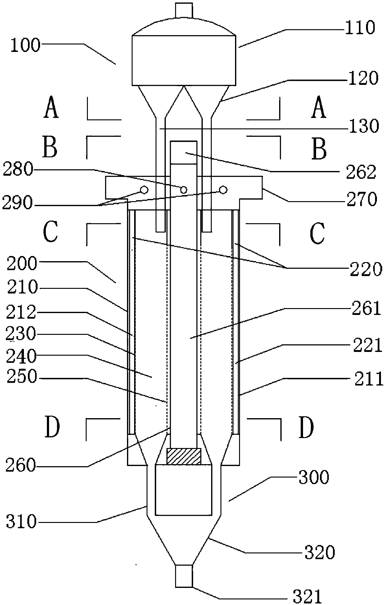 Radial cross-flow moving bed reactor for adsorbing and removing hydrogen sulfide at variable temperature