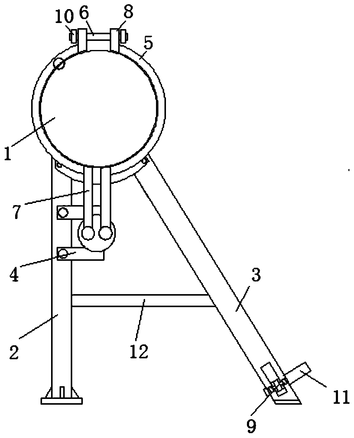 Solar water heater mounting bracket convenient to disassemble and assemble