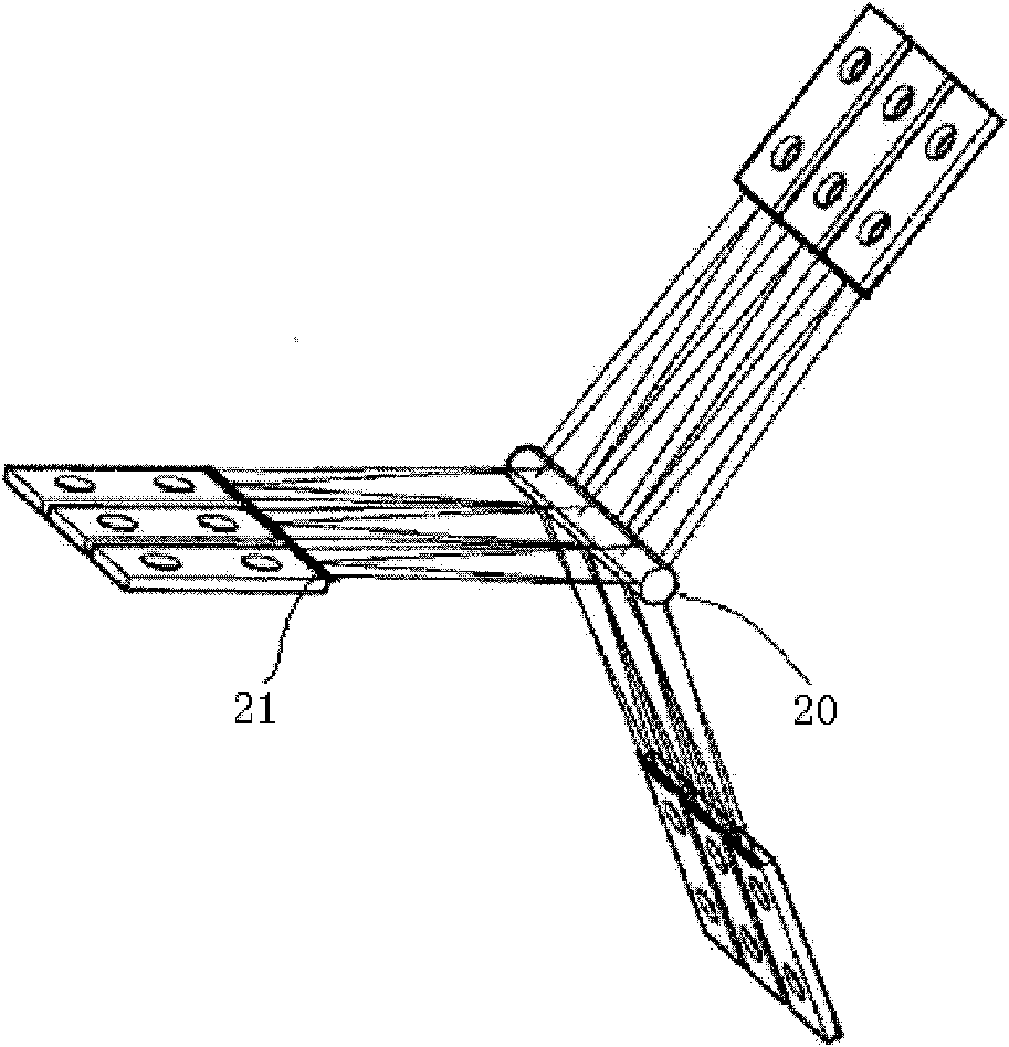 Combined type high-power semiconductor laser side pumping source and preparation method thereof