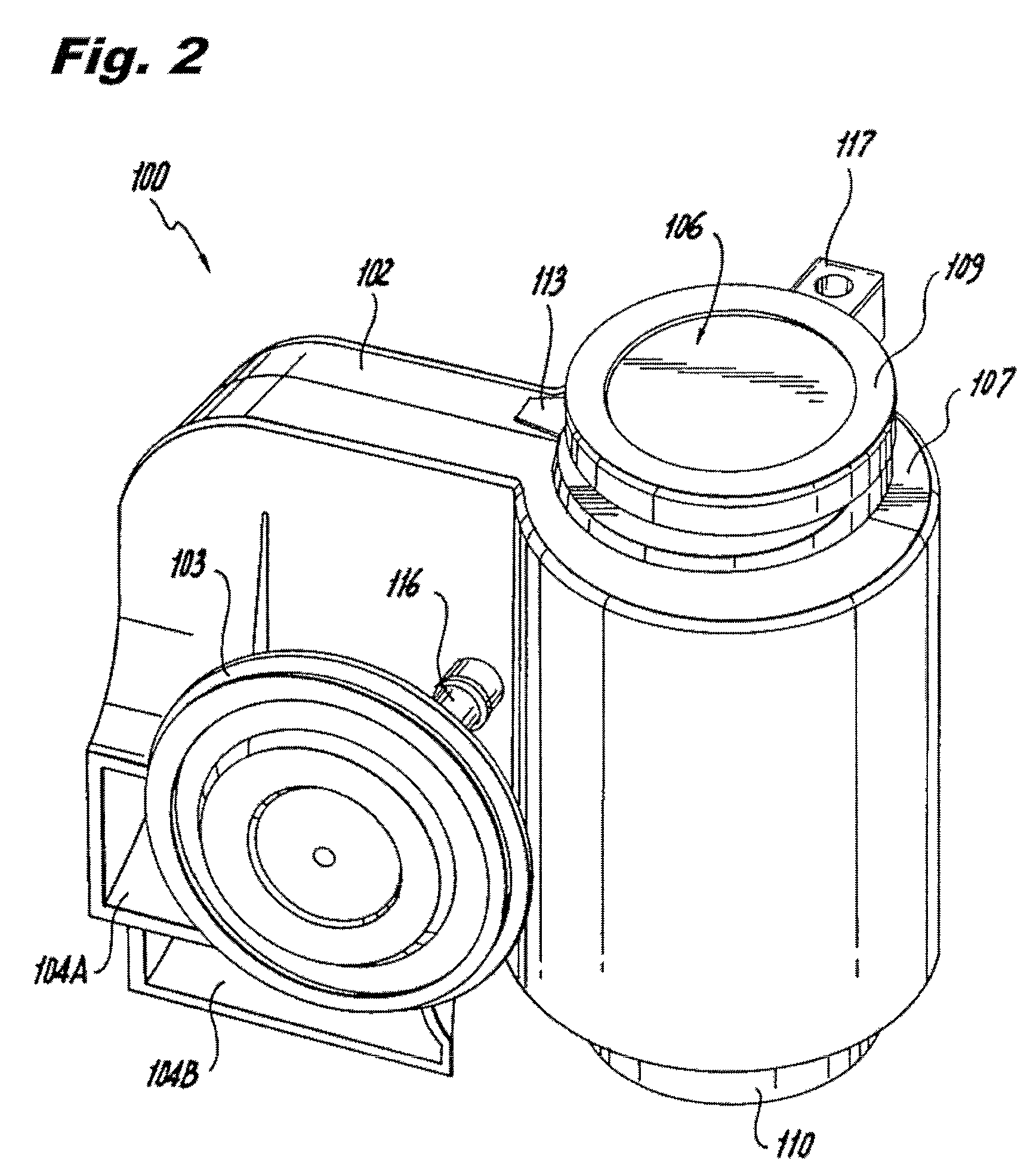 Electropneumatic horn with air venting channels