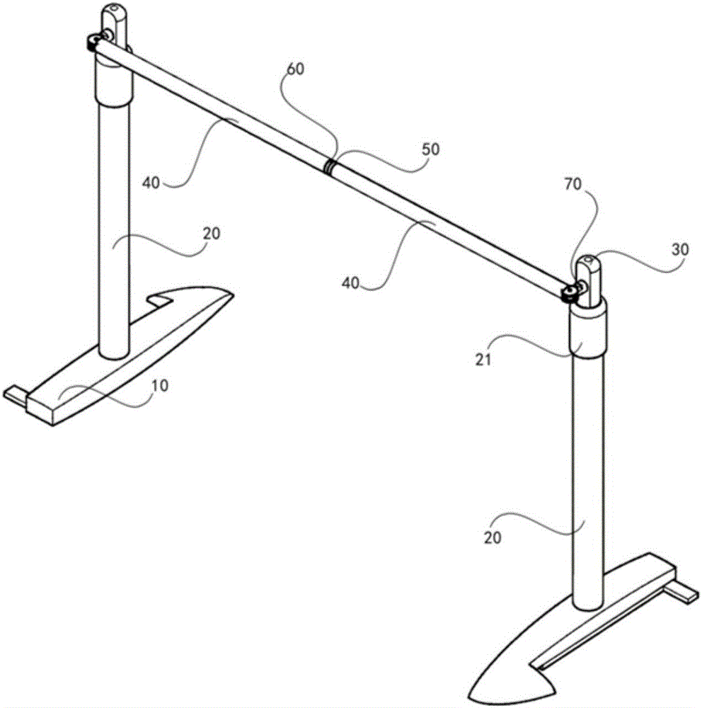 Safe hurdling device incapable of hurting people