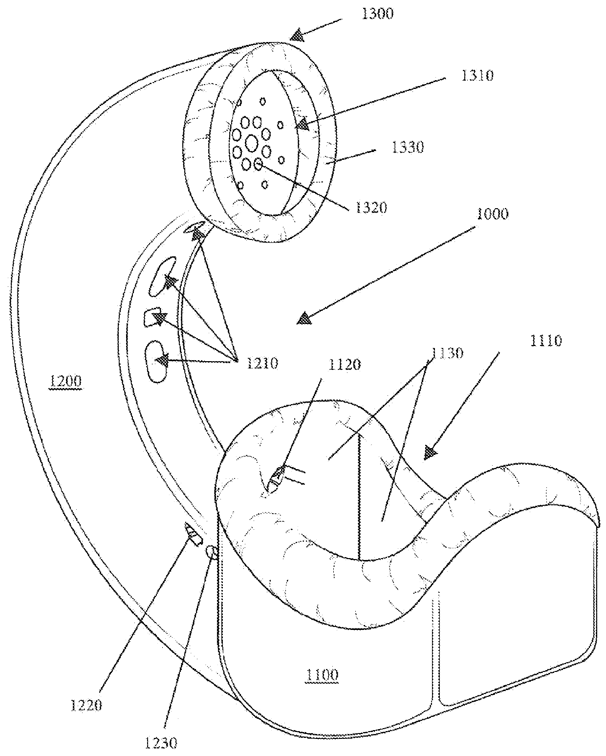 Ergonomic tubular anechoic chambers for use with a communication device and related methods