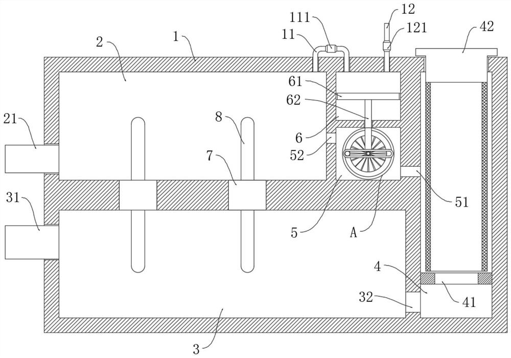 A waste heat filtration equipment for dual-standard classification of sewage