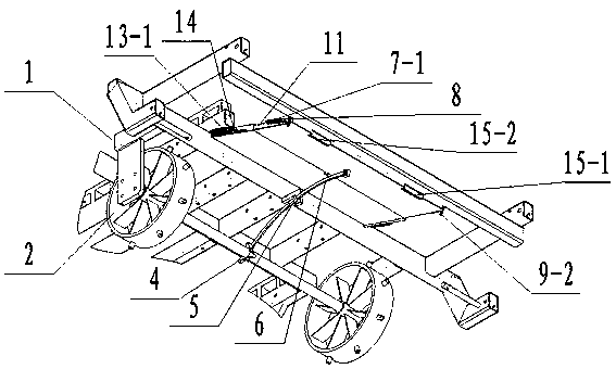 Film pressing soil zone stacking and anti-blocking mechanism of ridging and plastic film mulching machine