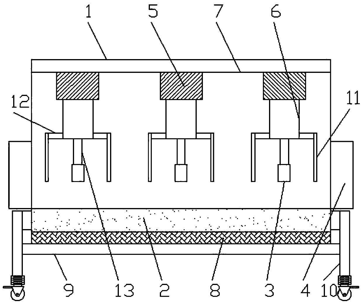 Tapping machine for production of automobile plastic parts