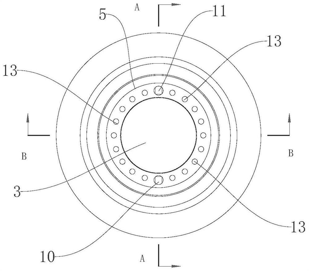 Bearing cooling structure of small turbojet engine