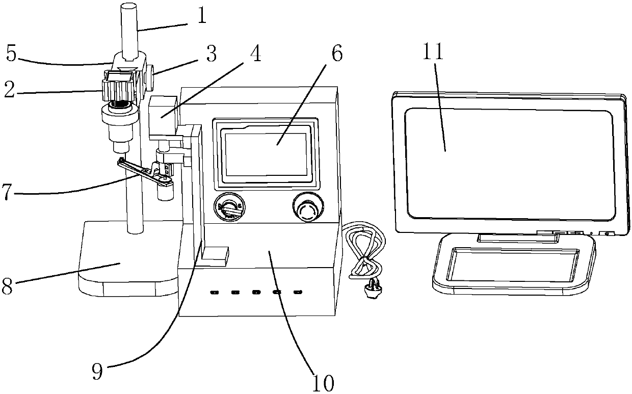 Automatic button sewing machine rectification device, and control system and control method thereof