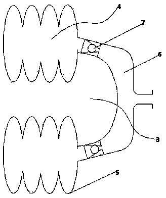 Car seat with circulating airbag groups