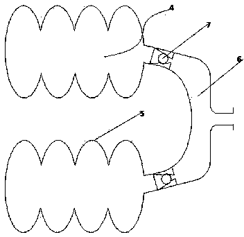 Car seat with circulating airbag groups