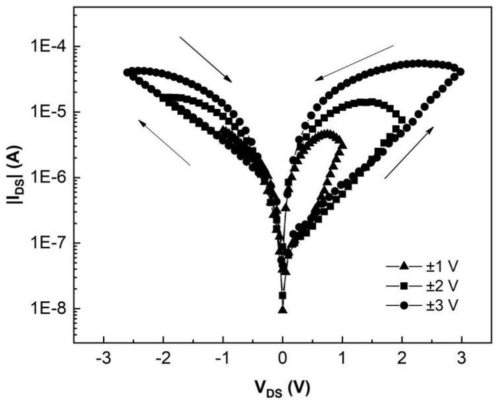 Heterosynaptic electronic device based on two-dimensional ferroelectric semiconductor and preparation method of heterosynaptic electronic device