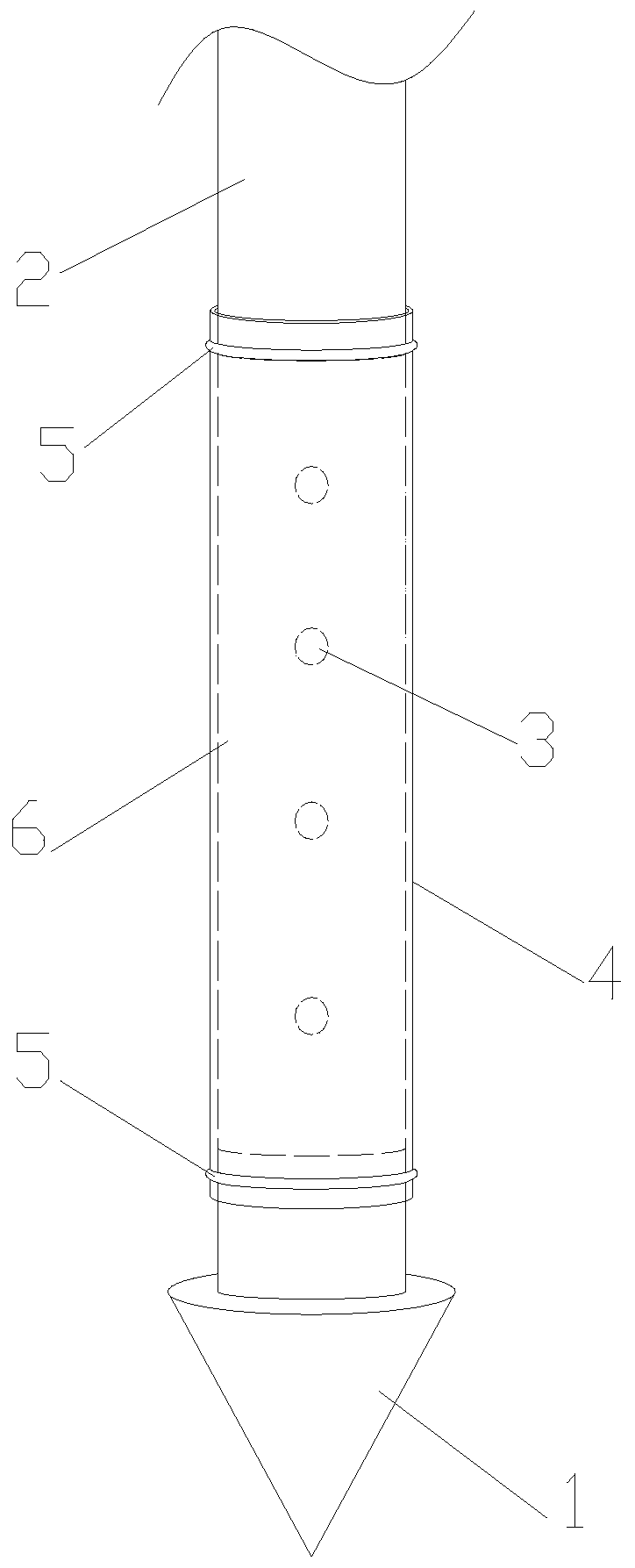 Pile bottom grouting device and use method thereof