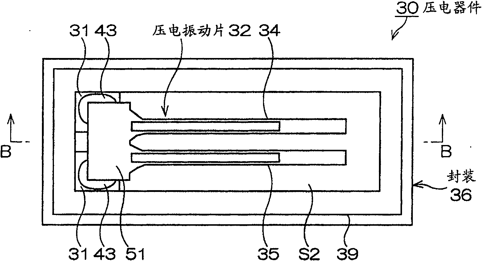 Piezoelectric trembler, piezoelectric device and gyro sensor