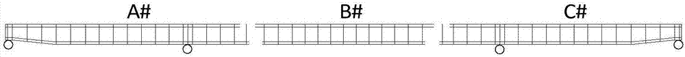 Rapid construction method for transverse partitioning and longitudinal sectioning of urban elevated steel box girder bridge