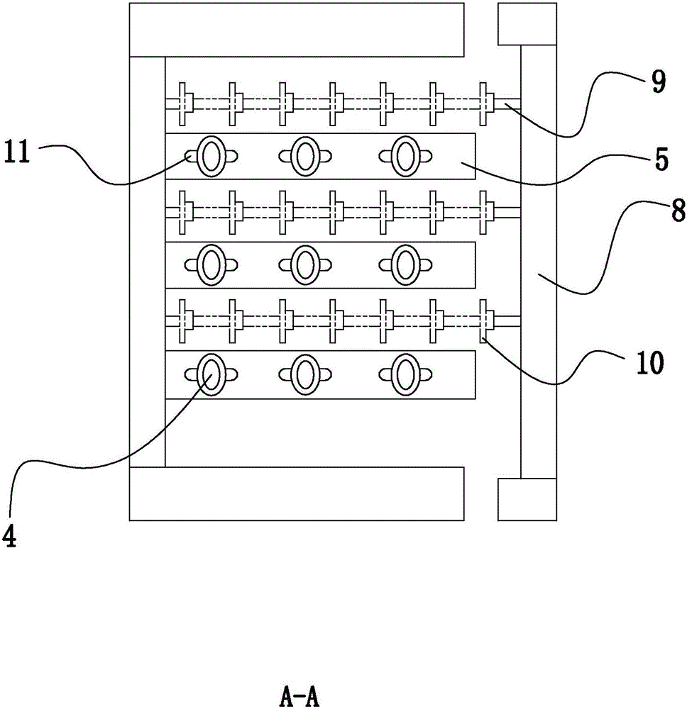 Glass sucking disc sliding device