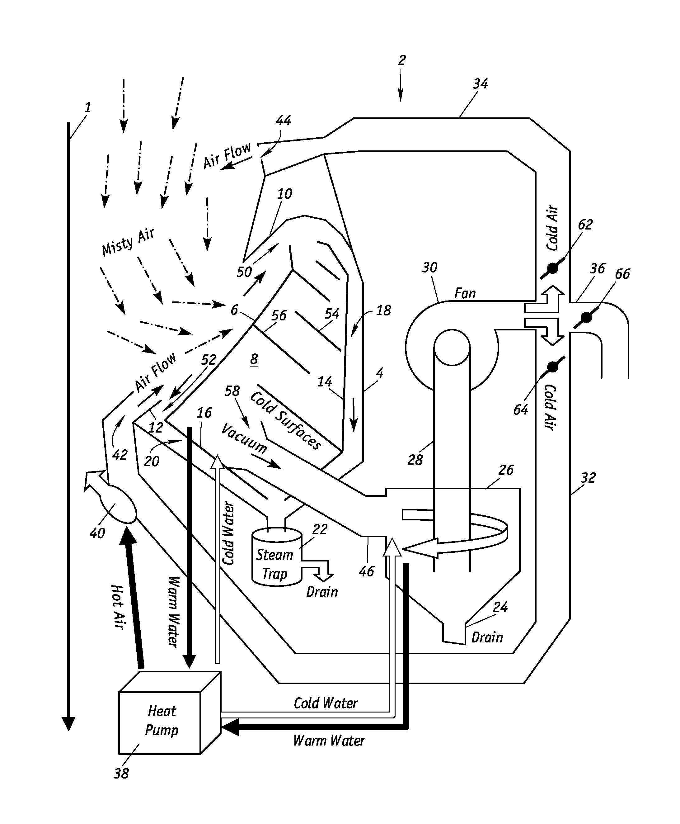 Proactive steam and mist removal system