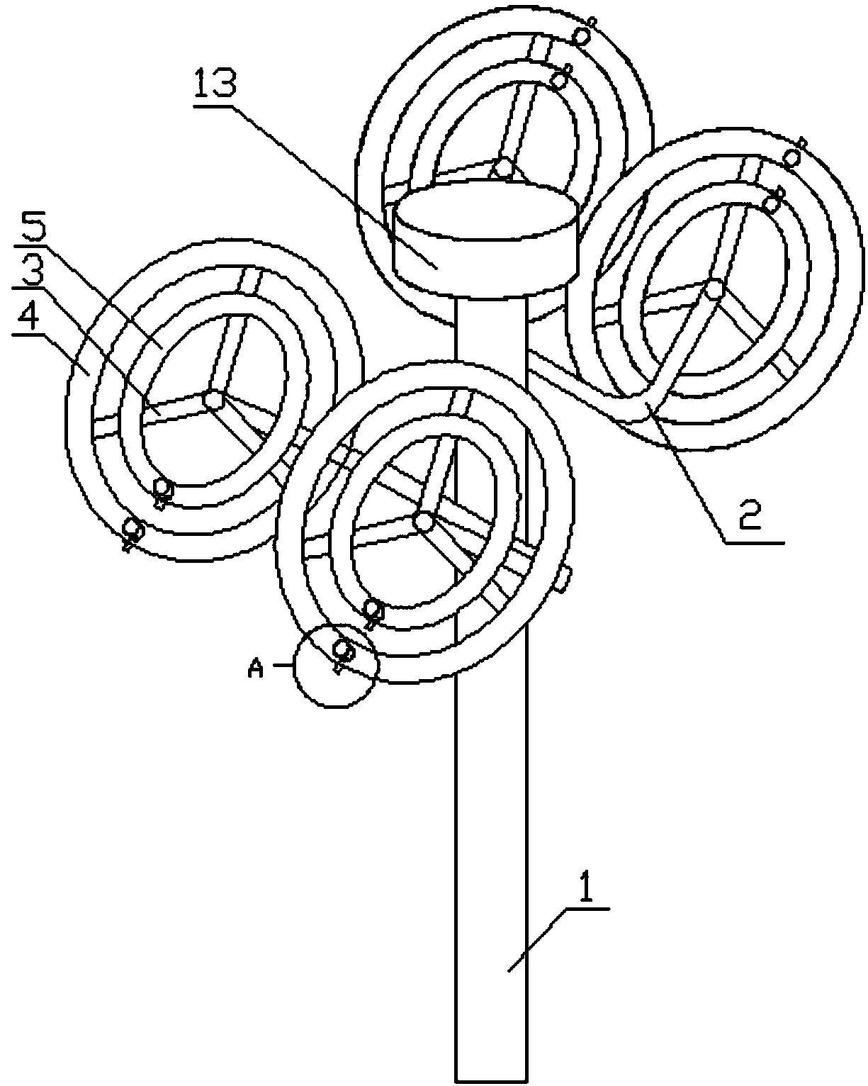 Taiji kneading pushing machine