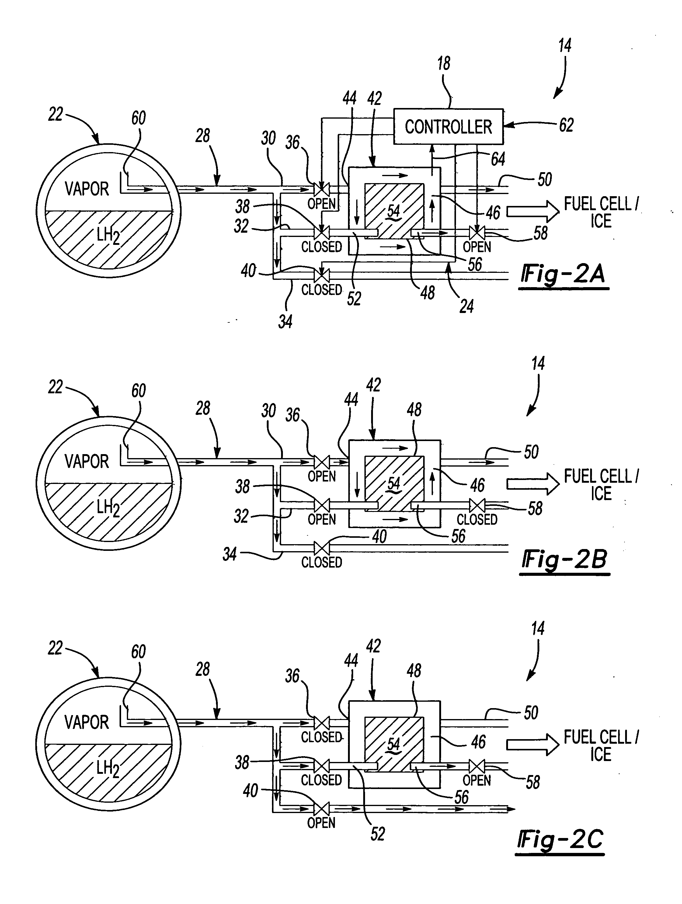 Boil-off compensating cryoadsorption container for liquid gas storage