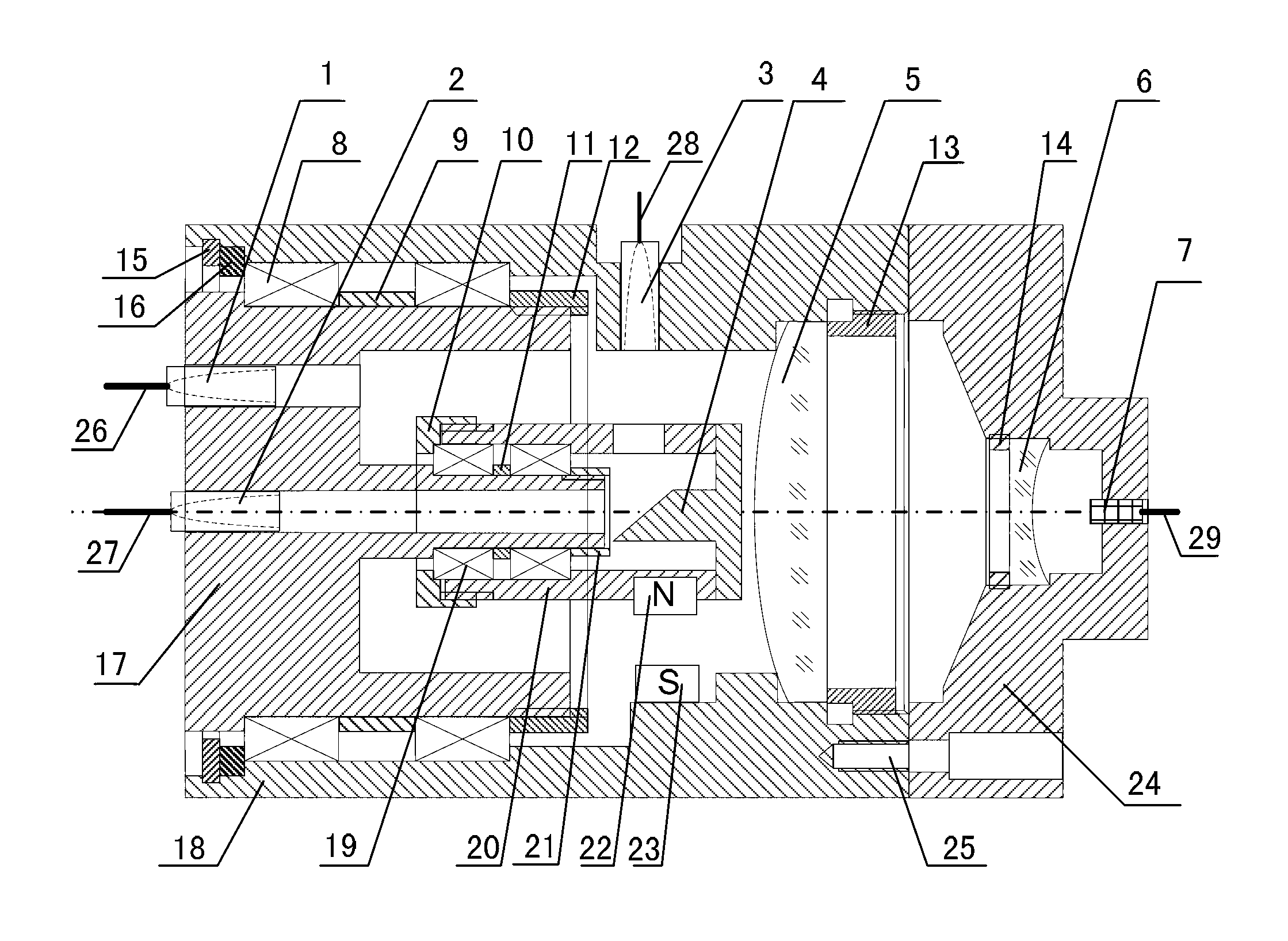 Novel double-path optical fiber rotary connector