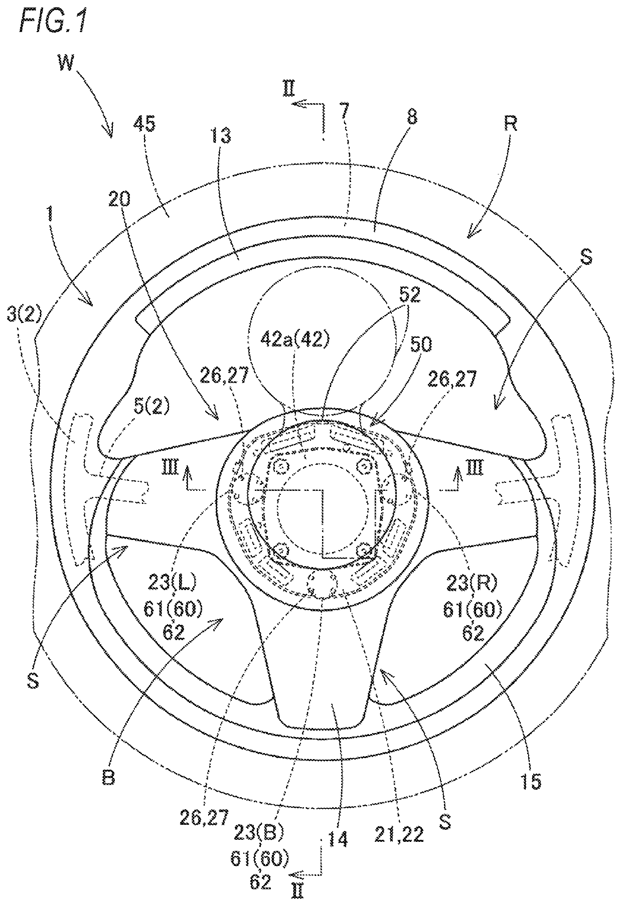 Airbag device with horn switch body