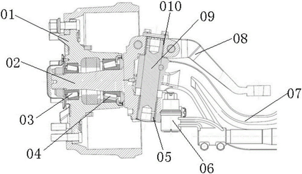 Roller pin bush and auxiliary assembling structure thereof