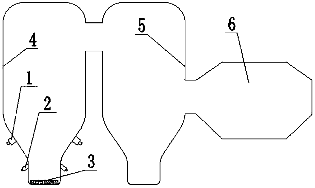 Integrated incineration device capable of treating yellow phosphorus exhaust gas without pollution and recovering energy