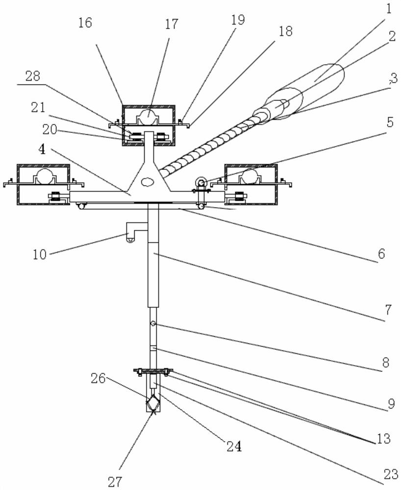 An automatic pruning system and method for fruit tree branches used in agricultural greenhouses