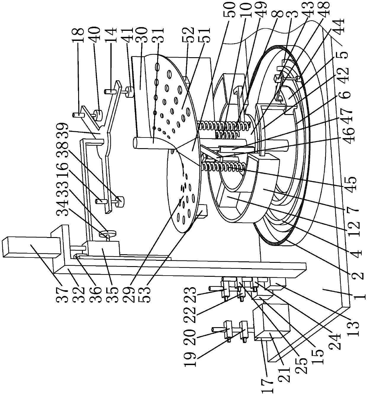 Production technology of liner of tennis