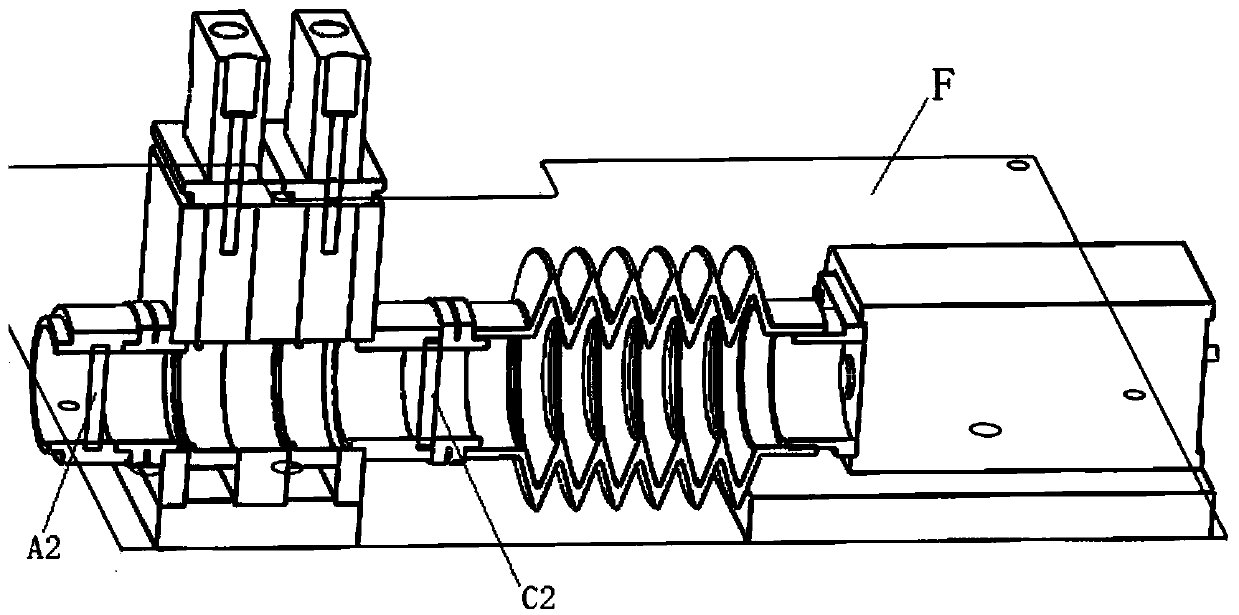 Connecting mechanism for collecting and detecting fluorescence