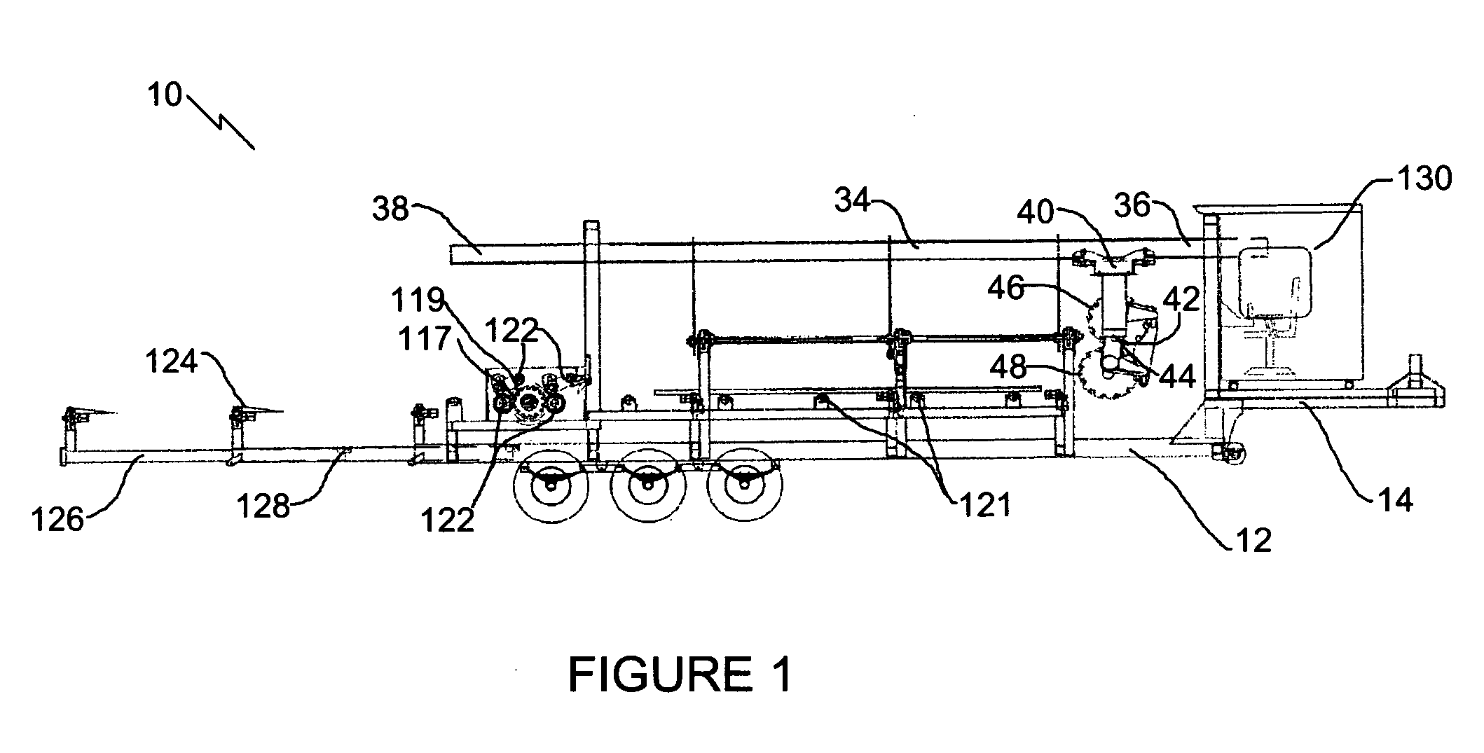 Portable sawmill with bi-directional cutting circular saws