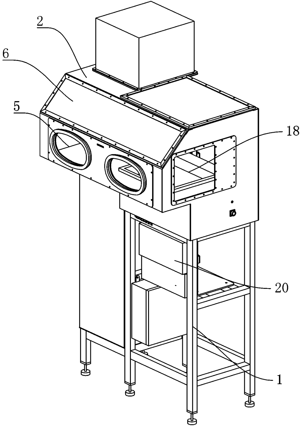 Multilayered glove box