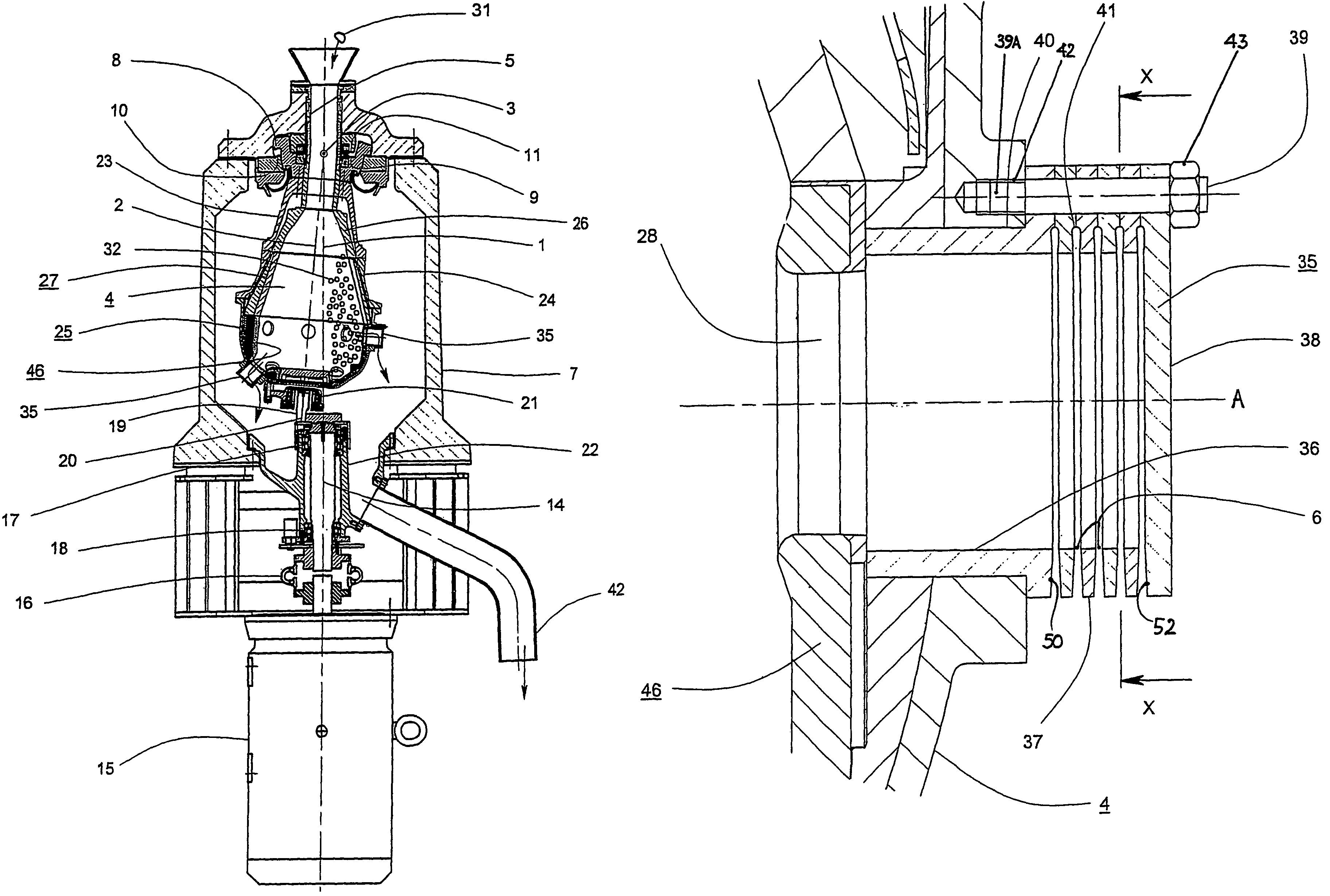 Discharge from grinding mills