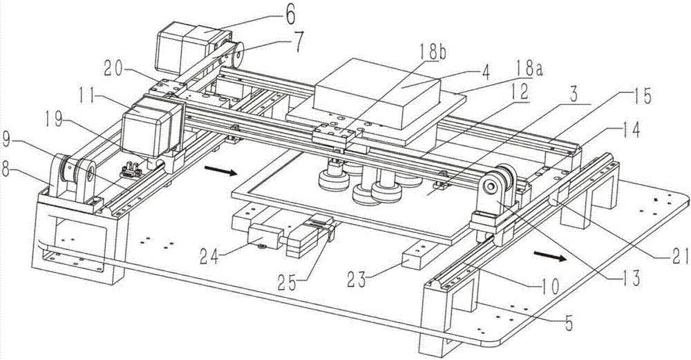 Device for marking information on surface of feed packaging bag