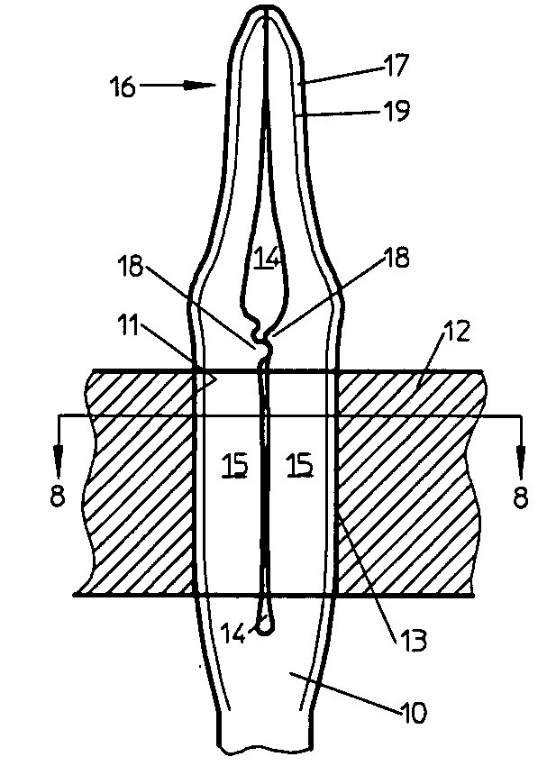 Contact pin and method for the production thereof